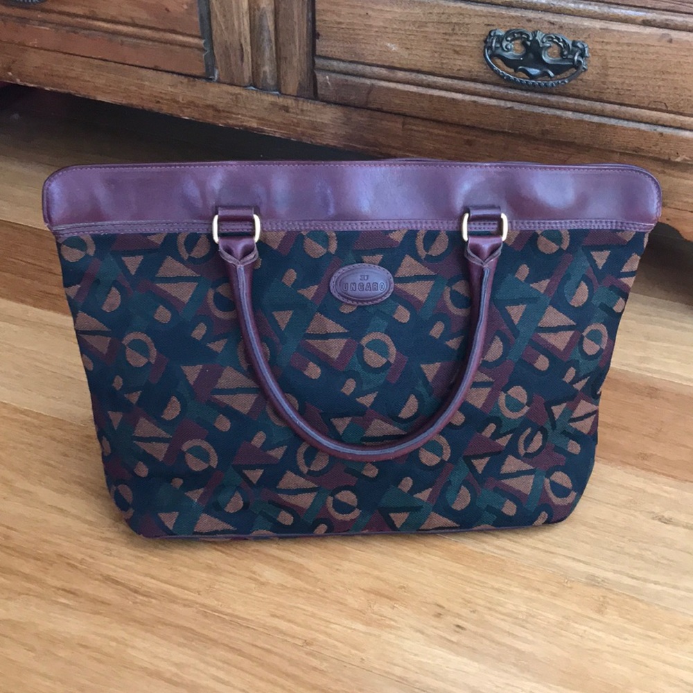Vintage Ungaro tote! 🧡💚
